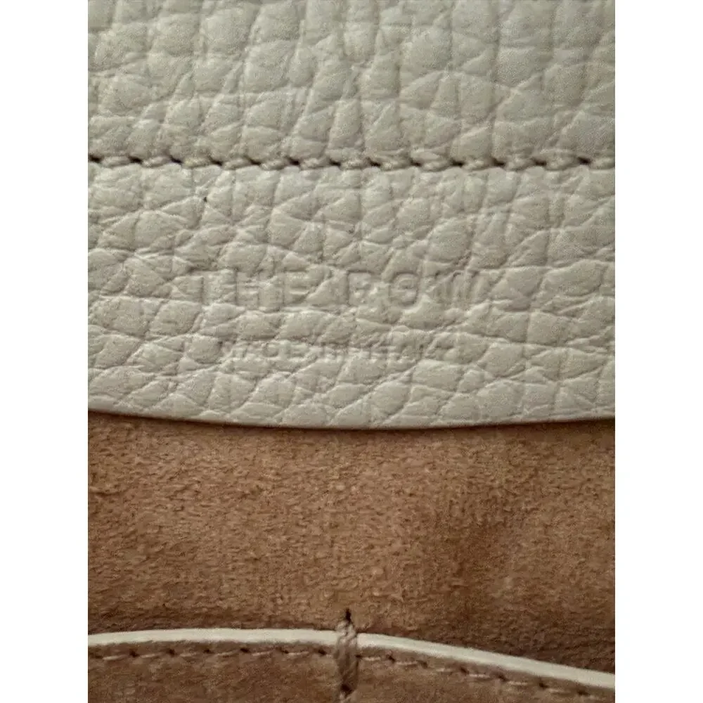 The Row Hunting 11 Crossbody Bag Cream Pebbled Full-Grain Leather Authentic